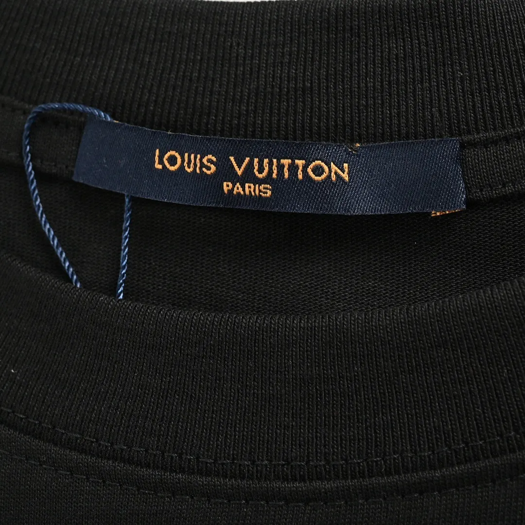 Louis Vuitton/Louis Vuitton 23ss cloud presbyopia large letter foam short sleeves